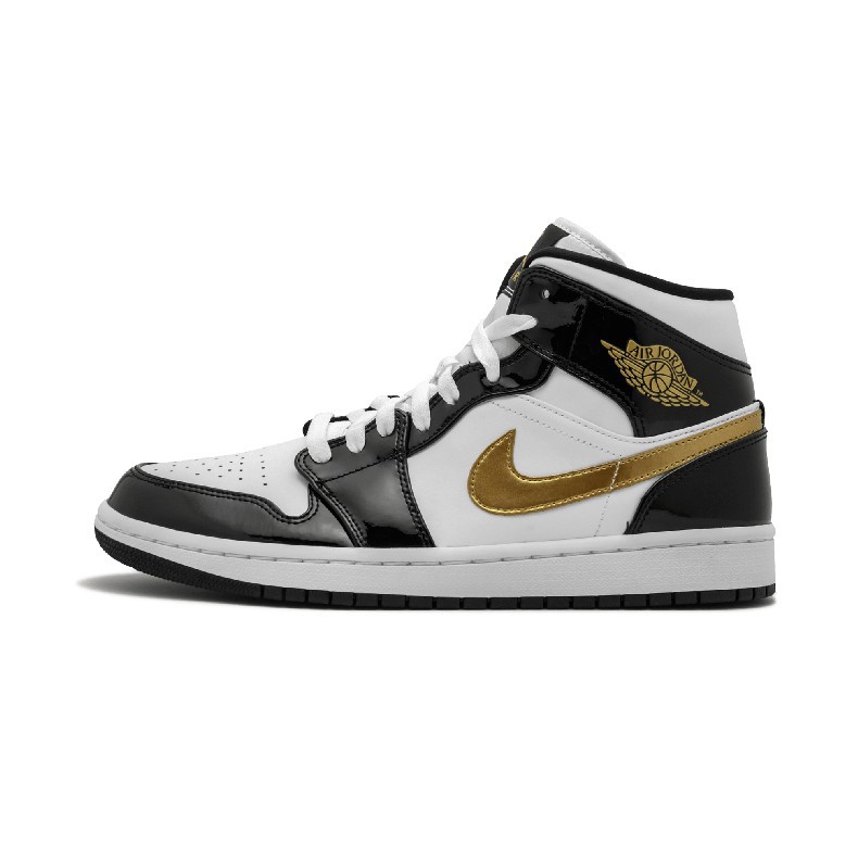 jordan mid black gold