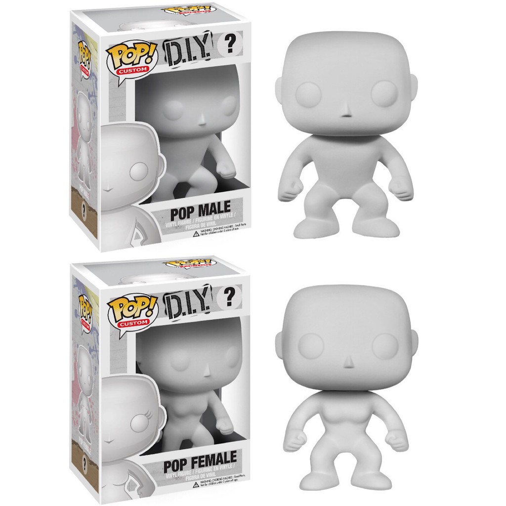 Funko Pop Diy Male Female Toy Blank Custom Your Own Colour Style Vinyl Figure Shopee Philippines