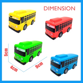 The Little Bus 4 In 1 Playset Pull Back Kids Toys Small Tayo Bus 4 In 1 Bus Car（hot） #3