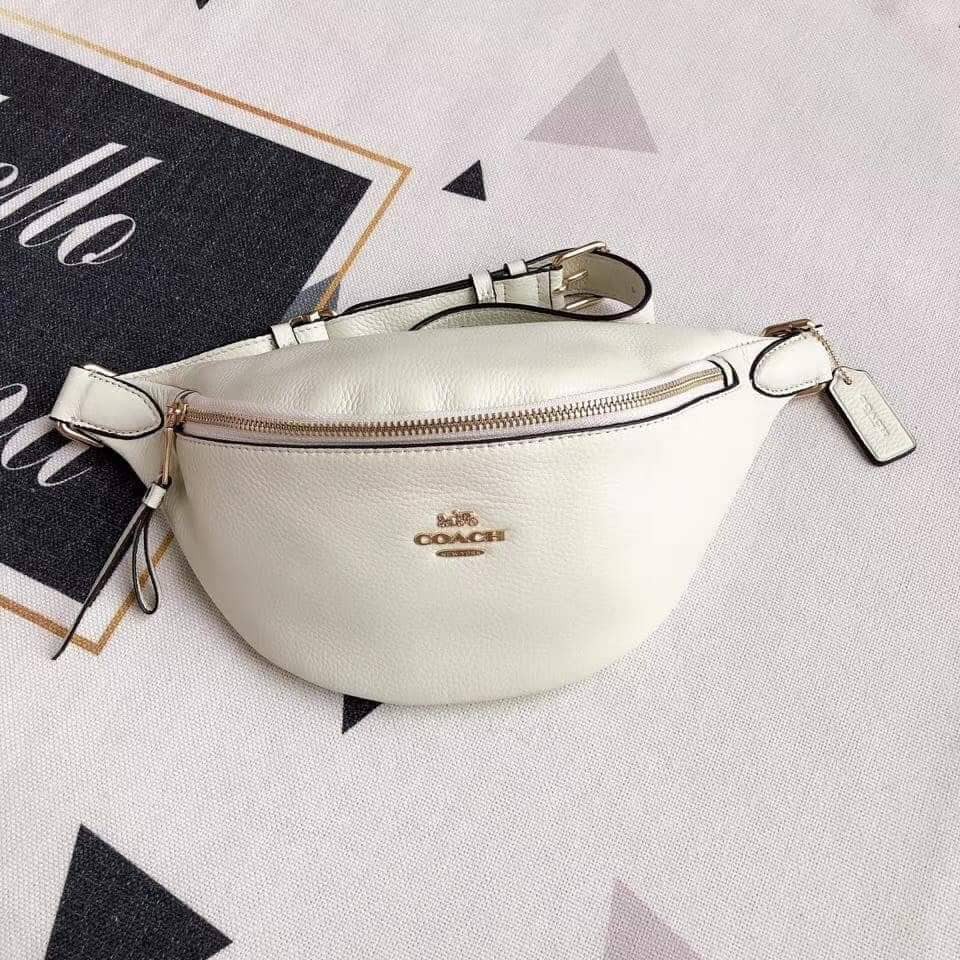 coach sling bag white