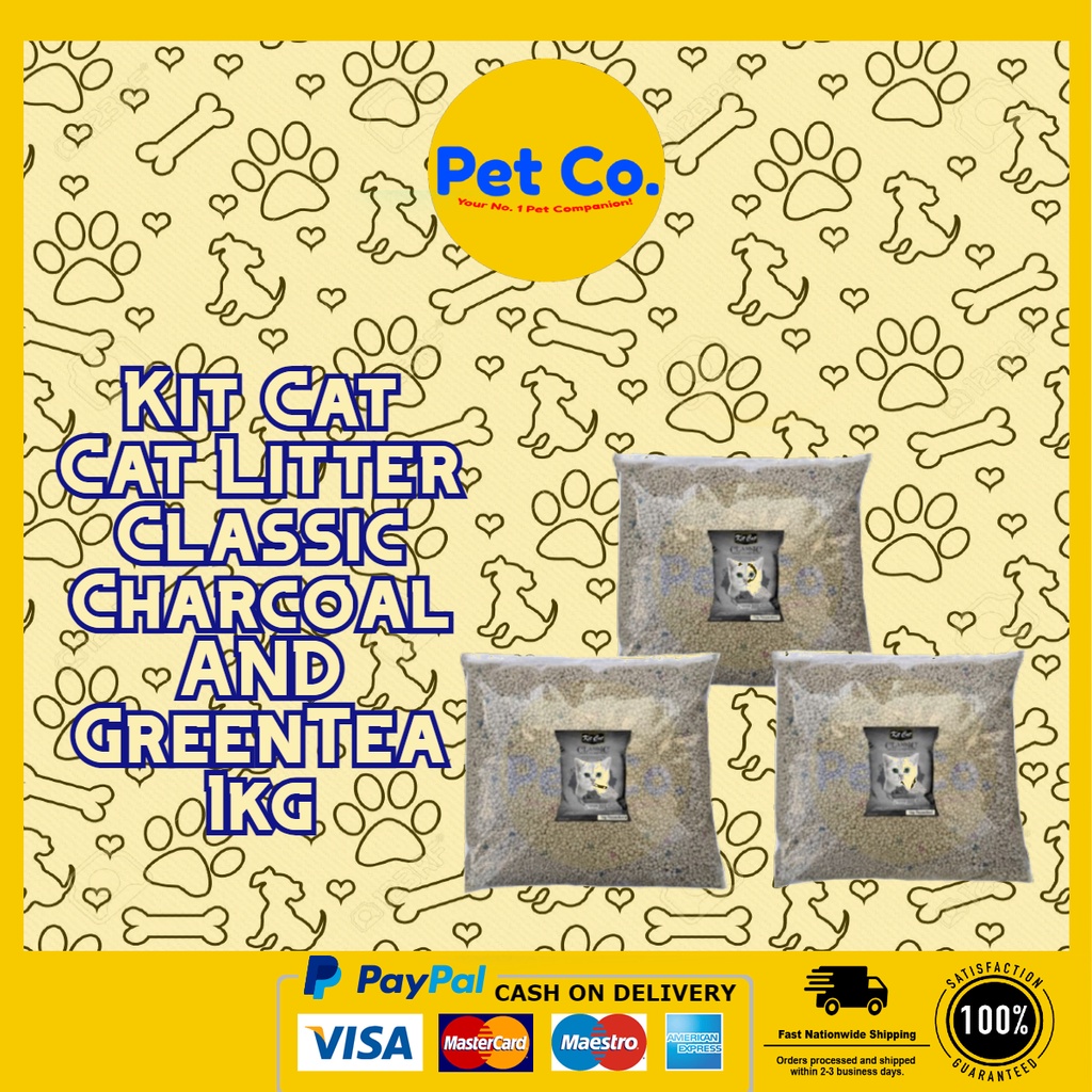 Kit Cat Cat Litter Classic Charcoal AND GreenTea 1kg Shopee Philippines