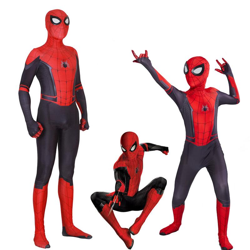 Marvel Costume Spider Man Peter Parker Adult Kids Spider Man Far From ...
