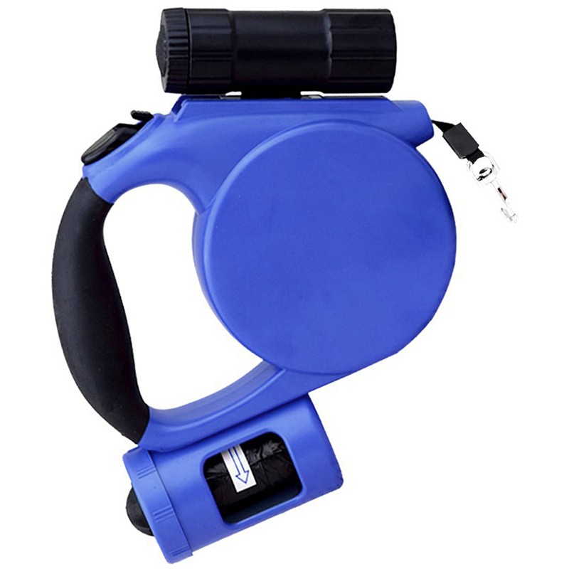 retractable leash with bag dispenser