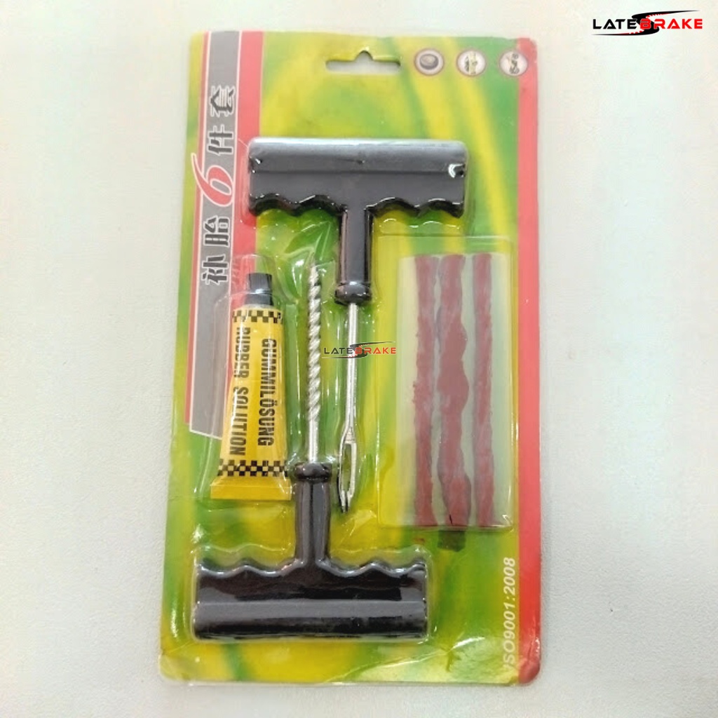 Tire Repair Kit with Rubber Solution | Shopee Philippines