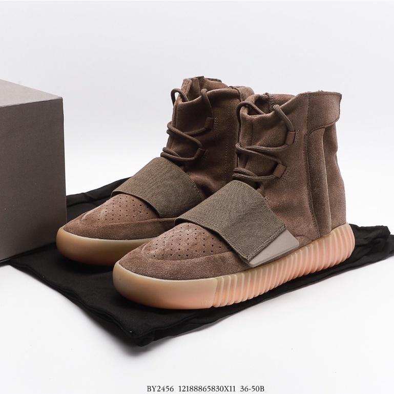 Adidas Yeezy Boost 750 “Brown” High Cut Casual Boots Sneakers Basketball  Shoes for Women Men | Shopee Philippines