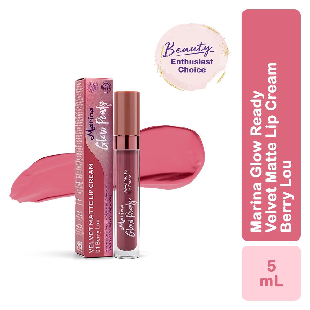 Marina Glow Ready Velvet Matte Lip Cream | Shopee Philippines