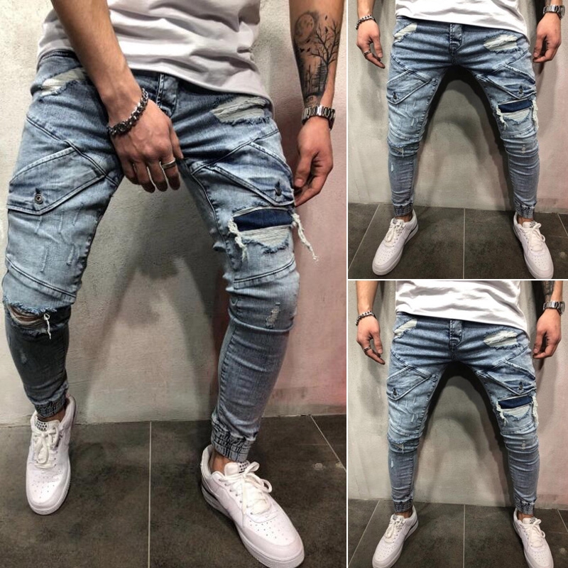 skinny biker jeans men