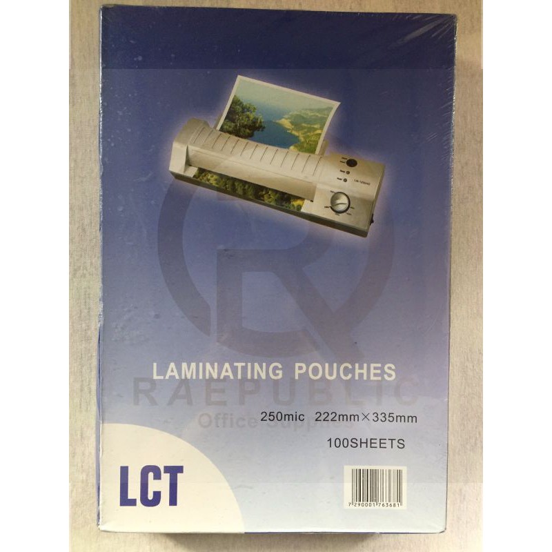 LCT Laminating Film 125 microns Legal Size / 250 microns Legal Size