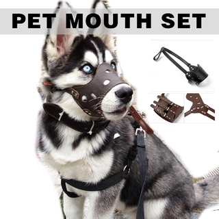 Dog Mouth Cover Adjustable Anti-barking Anti-biting Mask Muzzle for Dog