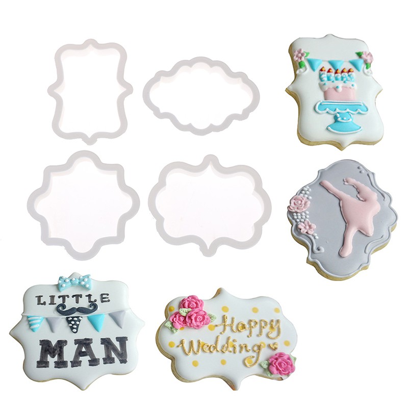 Details about  / New Rectangle Plaque Cookie Cutters Polymer Clay Fondant Baking Crafts Cutter