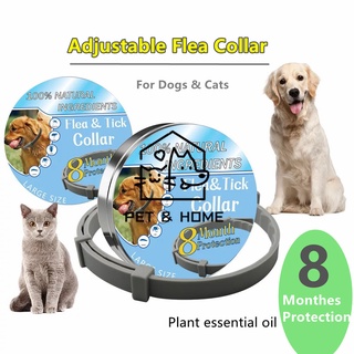 Pet Cats And Dogs Lice Repellent Anti-Insect Collar Anti-Flea Ring Essential Oil Formula Adjustable