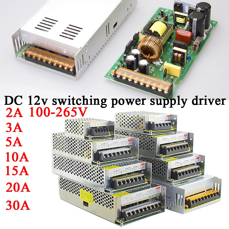 DC 12v 30A/20A/15A/10A/5A switching power supply driver for cctv led ...