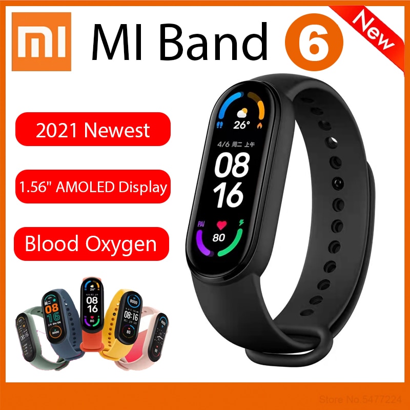 2021 Xiaomi Mi Band 6 Smart Band Fitness Traker 1.56'' AMOLED Full Display  Heart Rate Bluetooth Wate | Shopee Philippines