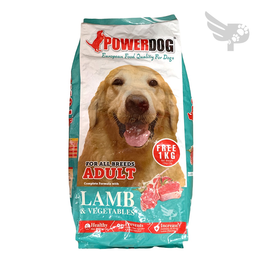 Powerdog Adult 16kg Lamb & Vegetables For All Breeds Dog Dry Food