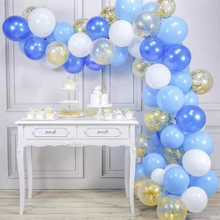 68pc Confetti Balloon Set /chain/glue latex balloon birthday party decorations Happy Party Needs