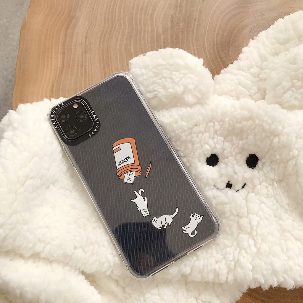 Iphone 11 Pro Max X Xs Xr Xsmax 7 8 Plus Cute Cartoon Ripndip Cat Silicone Shockproof Soft Case Shopee Philippines