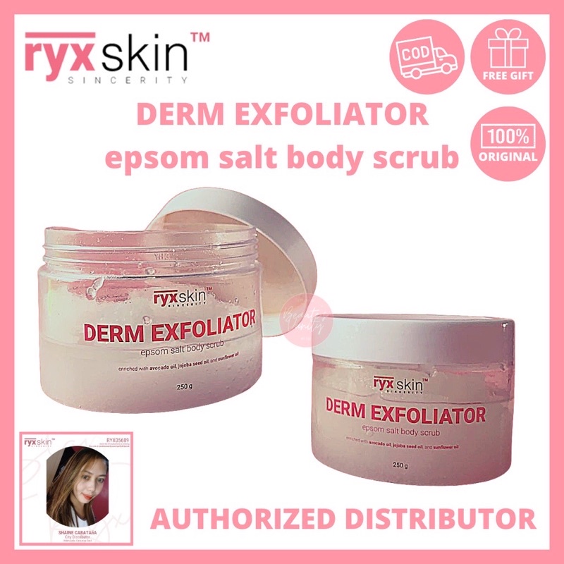 RYX DERM EXFOLIATOR (Epsom Salt Body Scrub 250g) Shopee Philippines