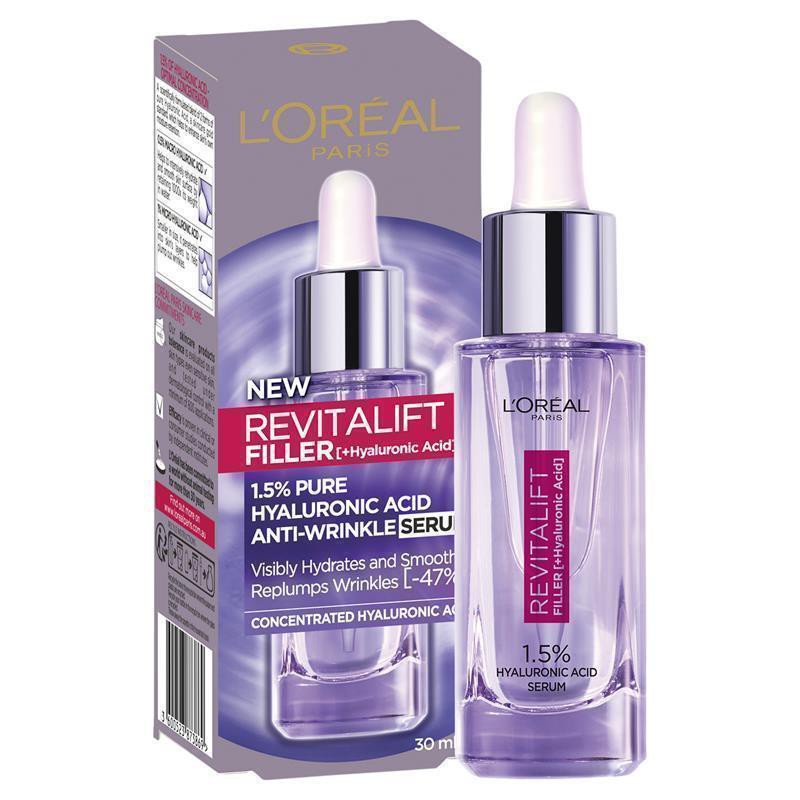 L Oreal Paris Revitalift Filler Hyaluronic Acid Anti Wrinkle Serum 30ml