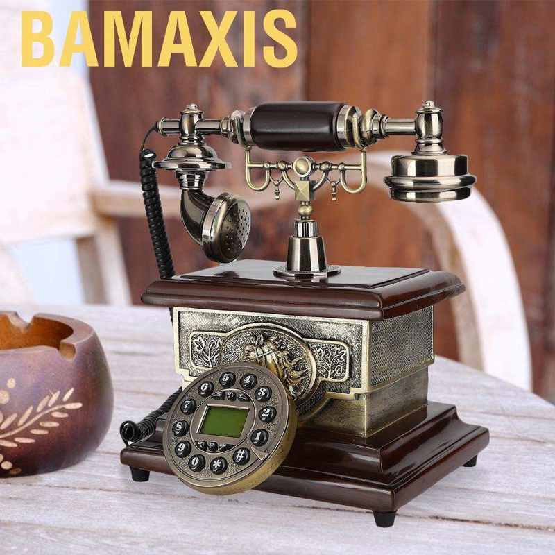 Bamaxis Antique Telephone Vintage Retro Caller Id Combined Desk Phone Rotary Dial Landline For Home Office Hotel Shopee Philippines