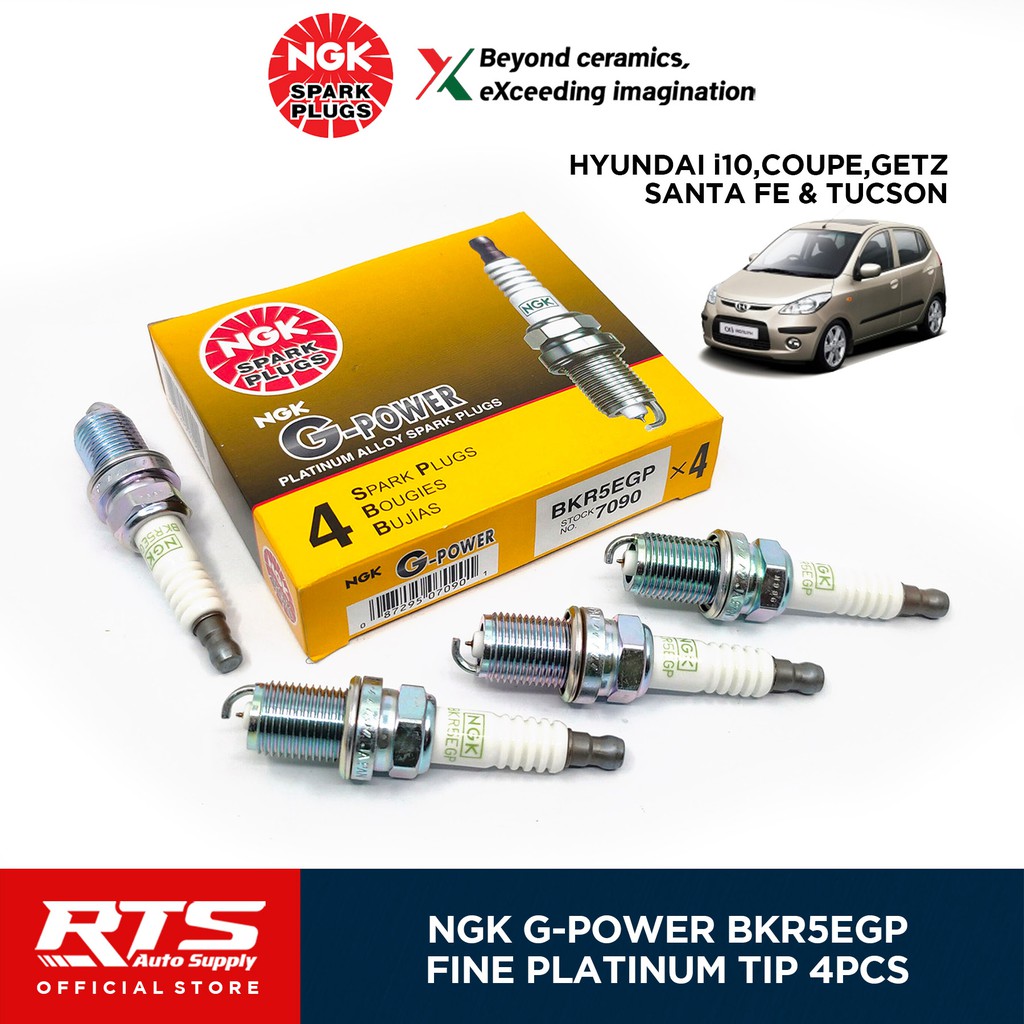 NGK BKR5EGP Platinum Spark Plug for Hyundai Getz Tucson i10 Santa Fe