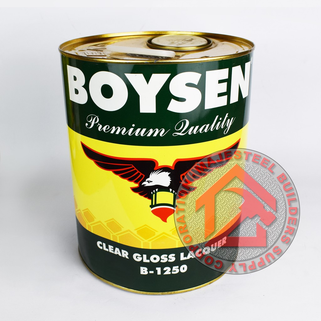 Boysen Clear Gloss Lacquer 1250 (1L) Interior Sealed Wood/Furnitures