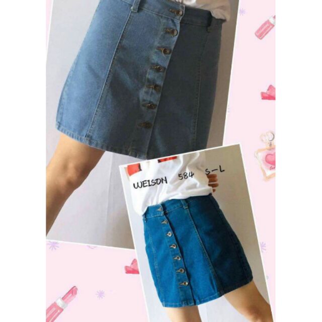 high waist palda maong