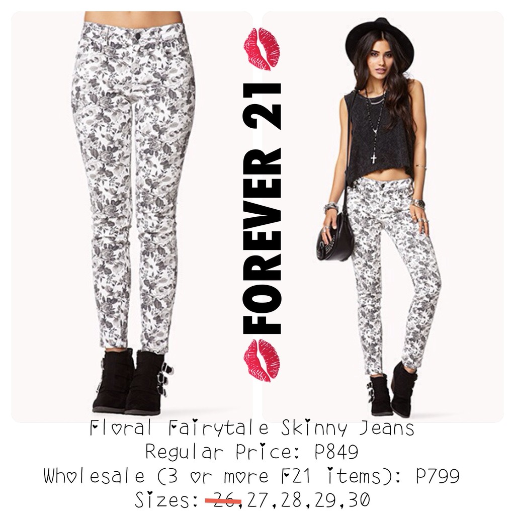 floral jeans forever 21