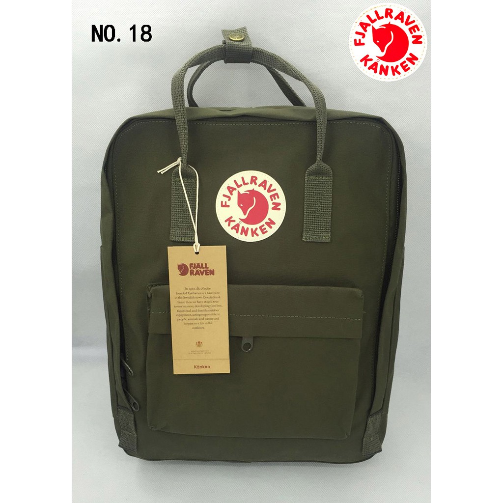 fjallraven kanken backpack forest green