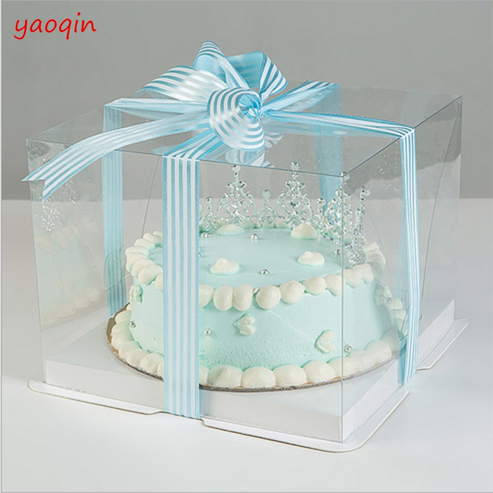 Pvc Clear Cupcake Box Weddding Party Supplier Candy Cake Box