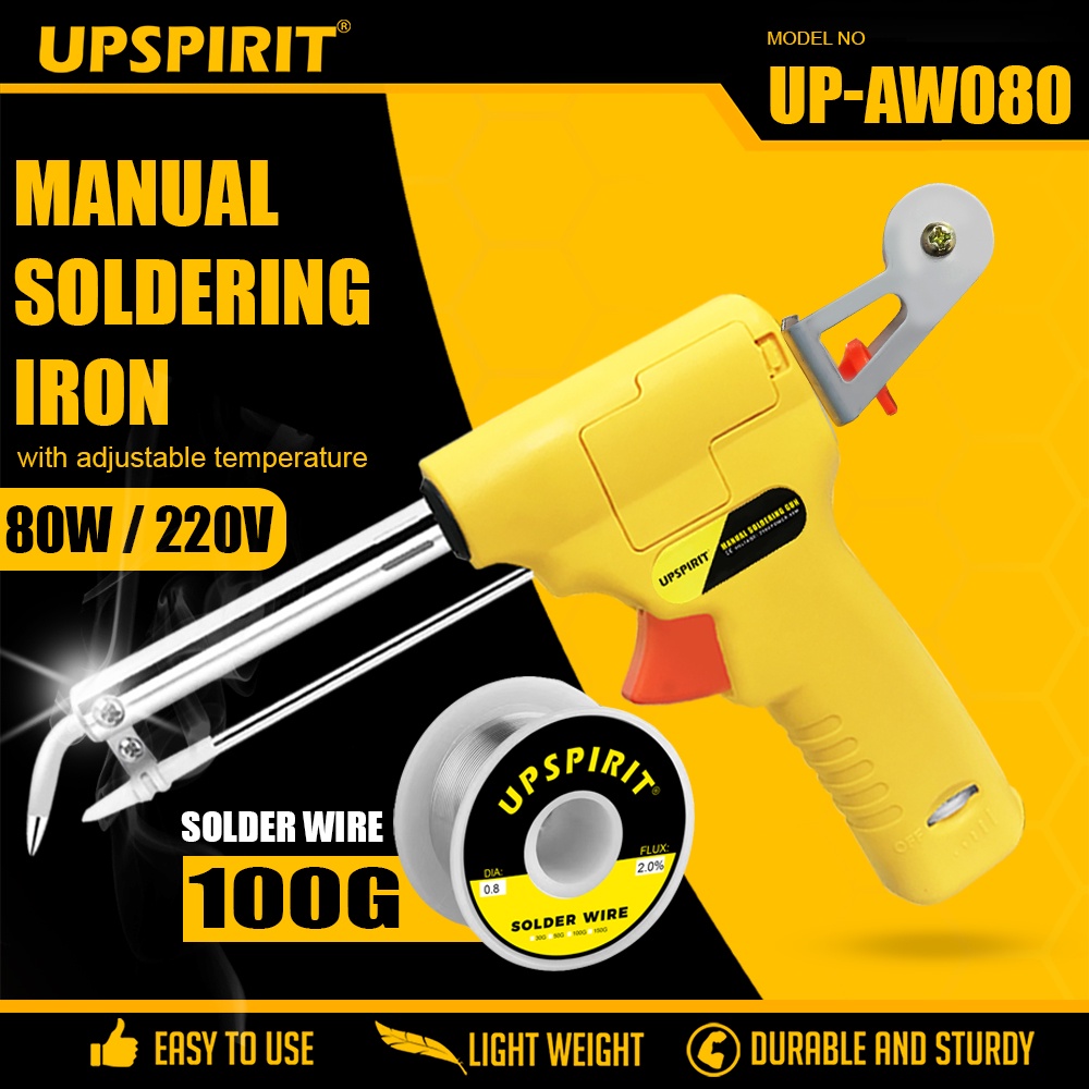 UPSPIRIT 60W/80W Electric Soldering Iron Gun Automatically Send Tin Gun