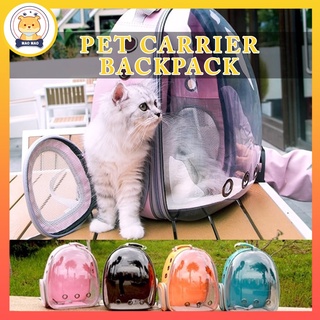 (Ready Stock) Pet Carrier Transparent Cat Travel Bag/ Backpack Carrier Portable Outdoor Bag Capsule