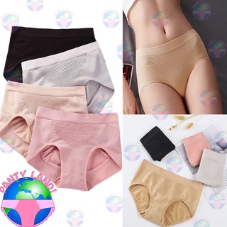 Soft stretch seamless tummy control panty underwear body shaper thick cotton quality korean lingerie