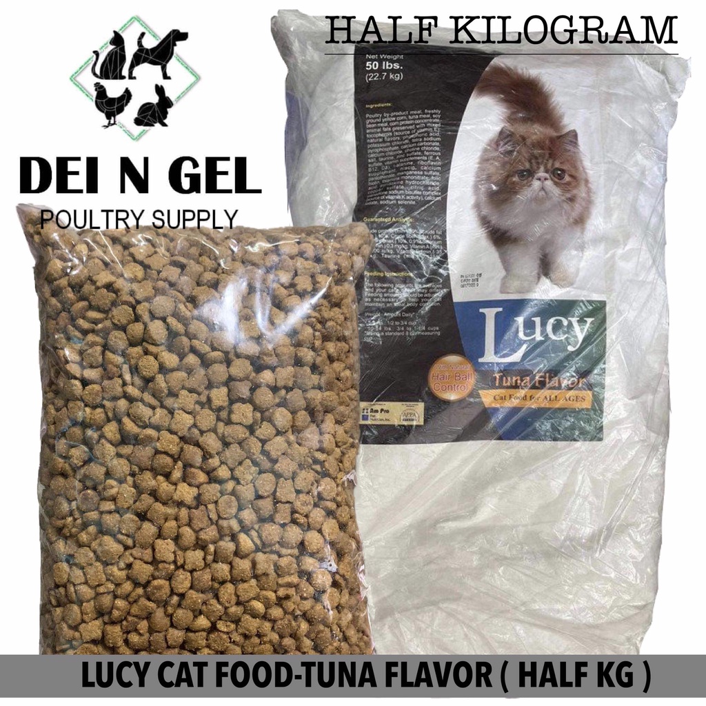 LUCY CAT FOOD FOR ALL LIFE STAGES TUNA FLAVOR (HALF KILO) Shopee