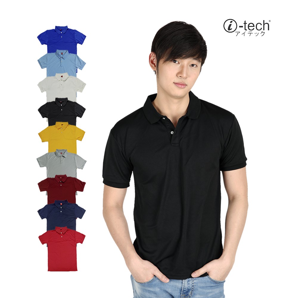 dri fit black polo shirts