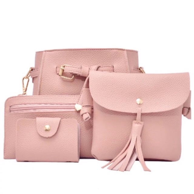 blush luggage set