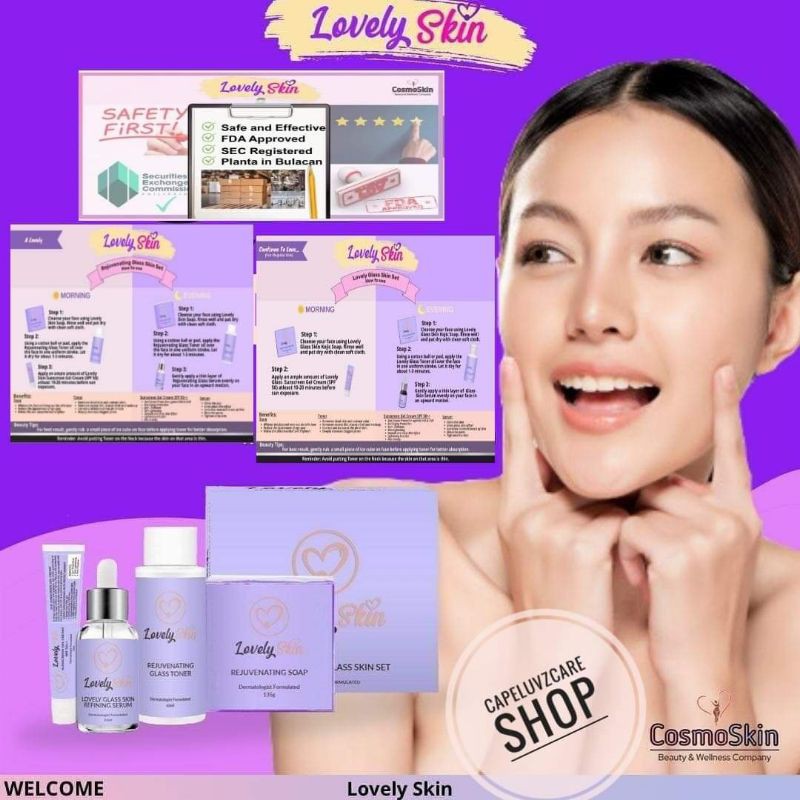 Lovely Skin Glass Skin Set Shopee Philippines