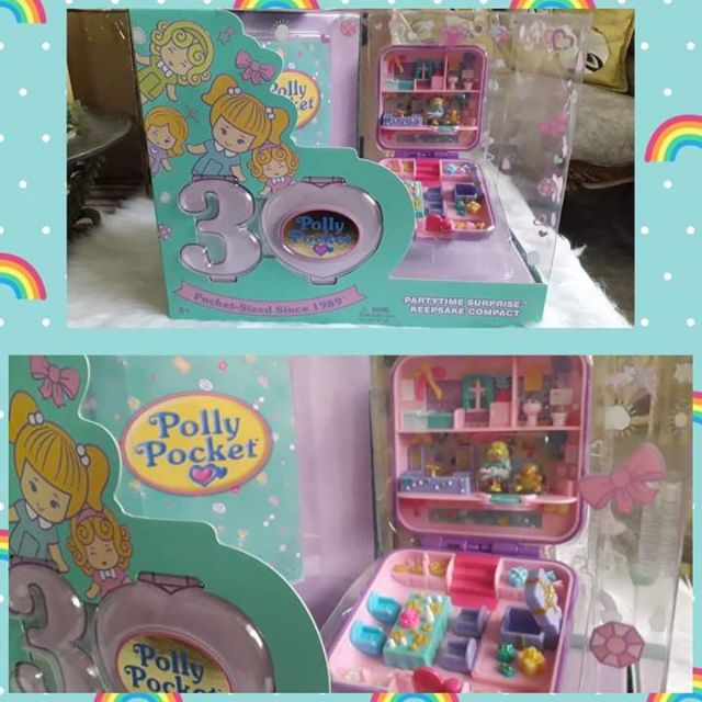 mattel polly pocket partytime surprise keepsake compact