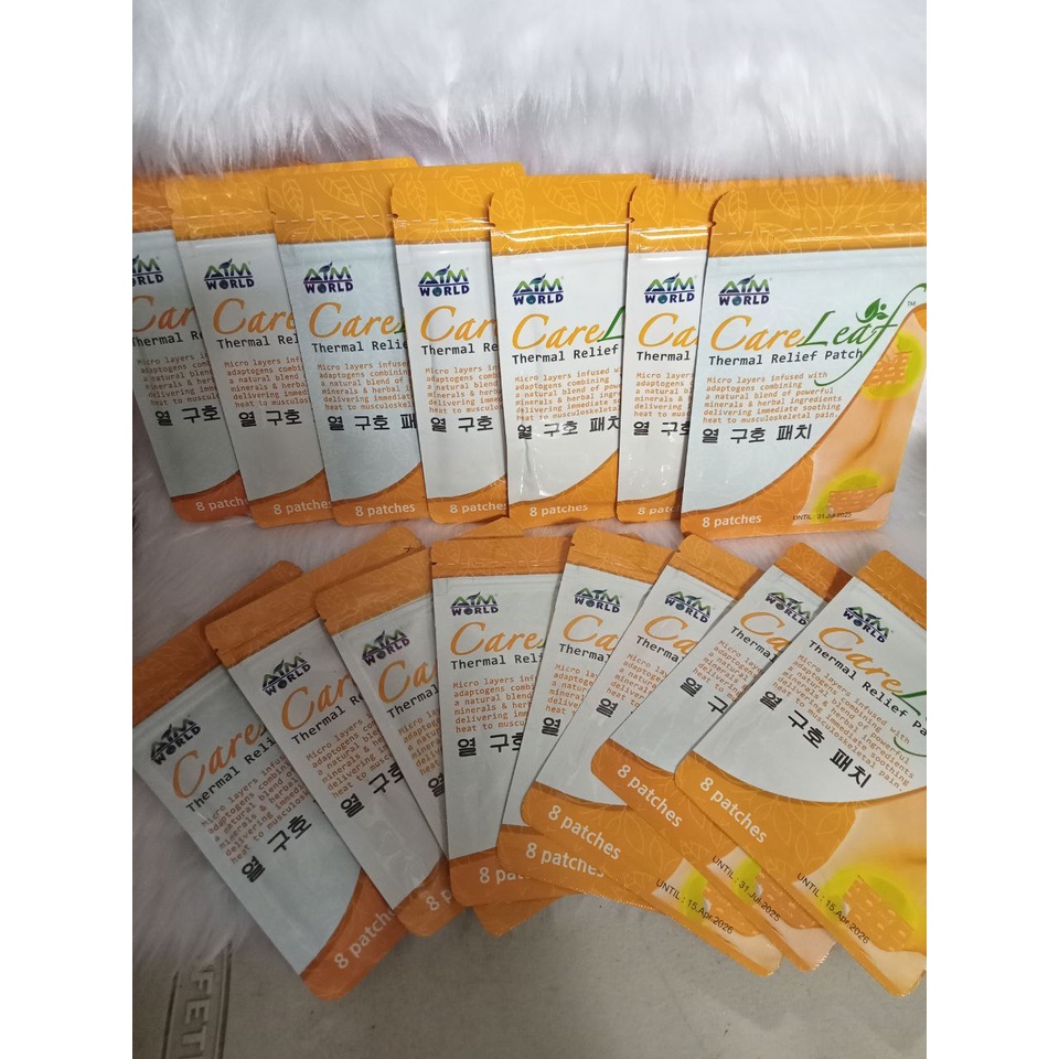 CareLeaf Thermal Relief Patch 15 Packs ( 120 Patches ) | Shopee Philippines