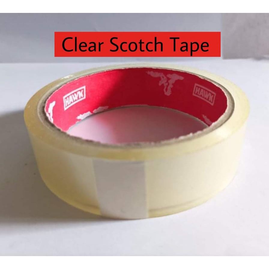 Scotch Tape Clear 1 inch 40 meters ( HAWK ) | Shopee Philippines