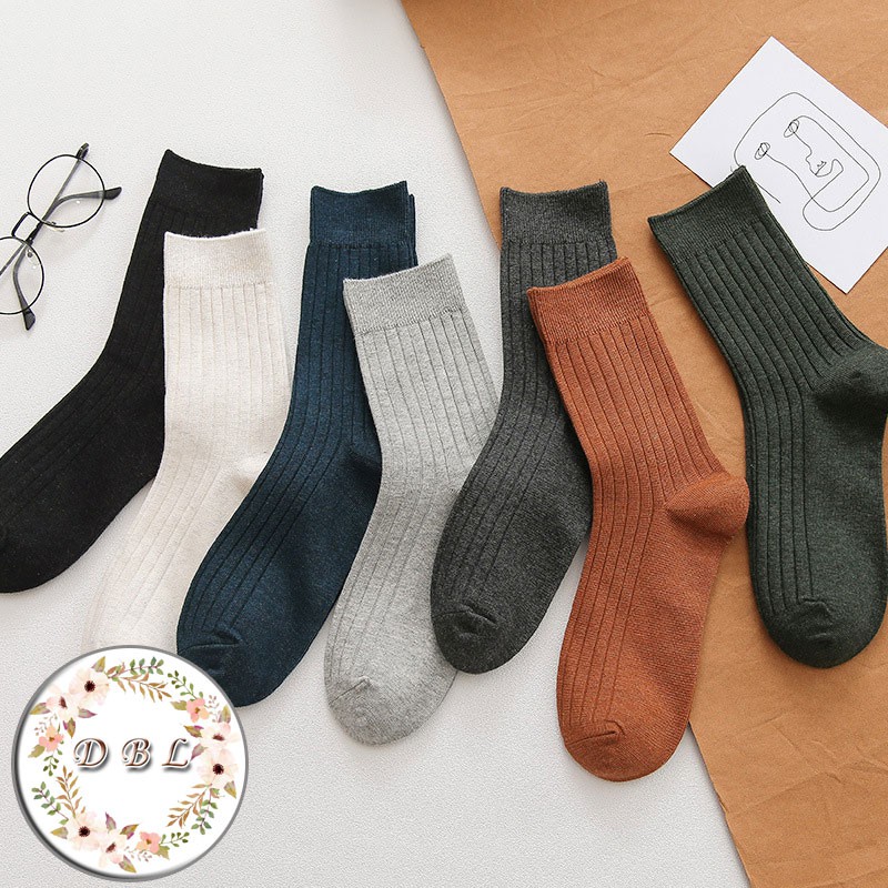 Iconic Socks Deep Color Cotton Mid Cut for Men Women(589) | Shopee ...