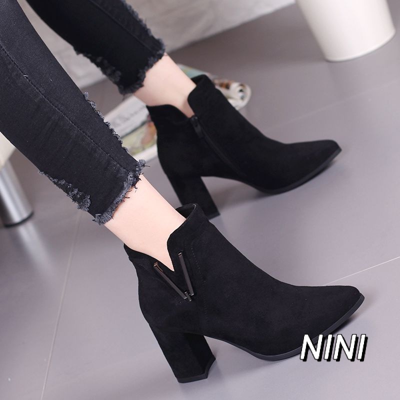 womens chunky heel boots