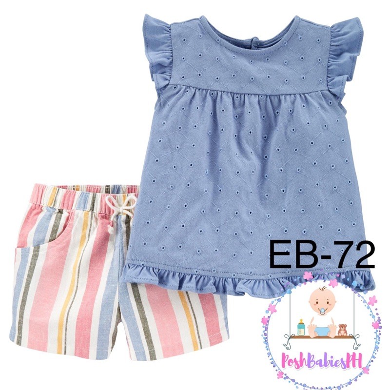 Carter’s Shorts and Top Set Shopee Philippines