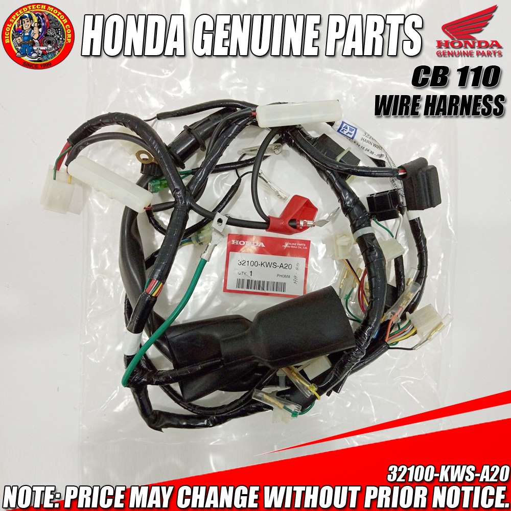 CB 110 WIRE HARNESS (HPI) (GENUINE 32100KWSA20) Shopee Philippines