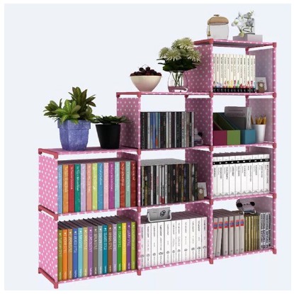 High Quality 9 Cube Book Shelf 3 Row Multi Function Bookshelf