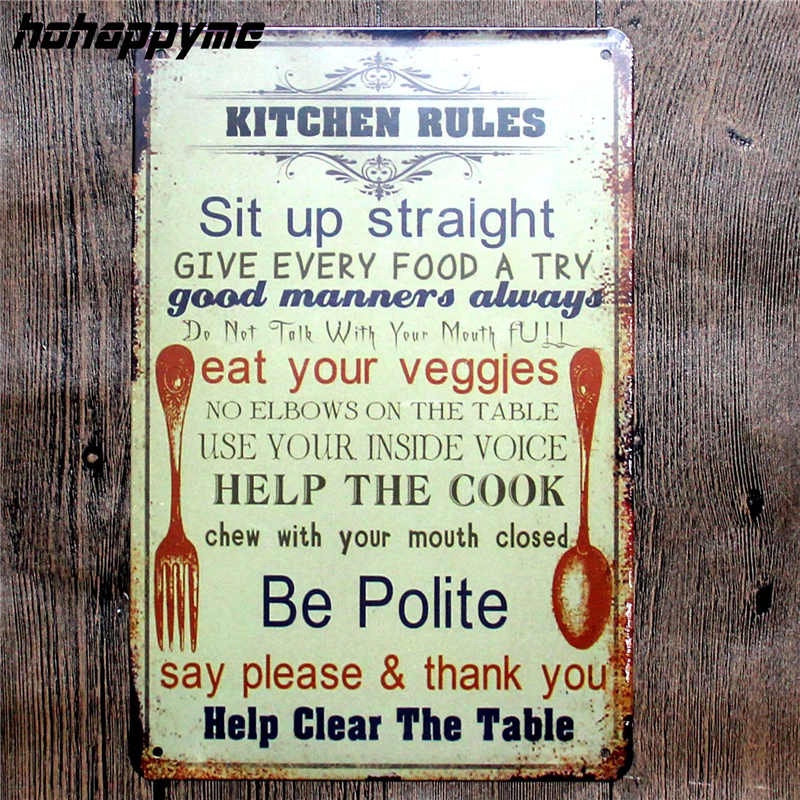 2021 bathroom house rules poster metal tin sign Coffee Pub club poster tips vintage plaque toilet ru