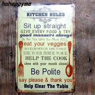2021 bathroom house rules poster metal tin sign Coffee Pub club poster tips vintage plaque toilet ru #2