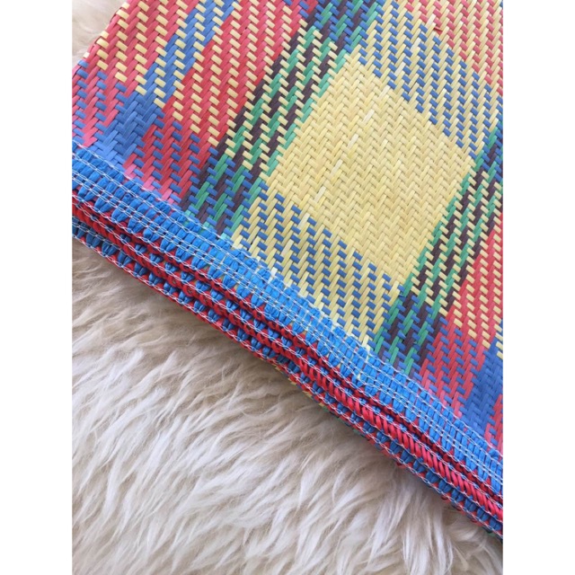 Plastic Sleeping Mat (Banig) Outdoor/Indoor Camping Beach Mat Assorted