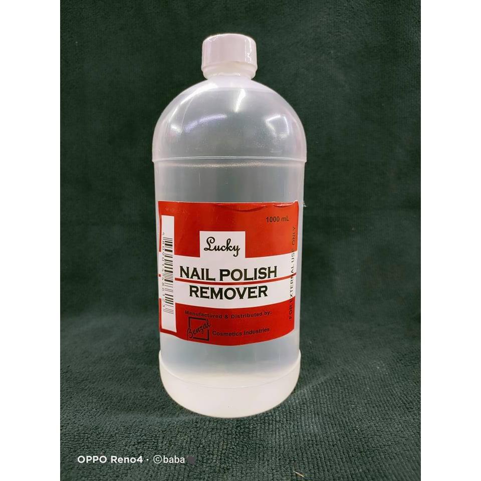 Lucky NaiL PoLish Remover / Acetone 1000mL - Authentic 100% | Shopee  Philippines