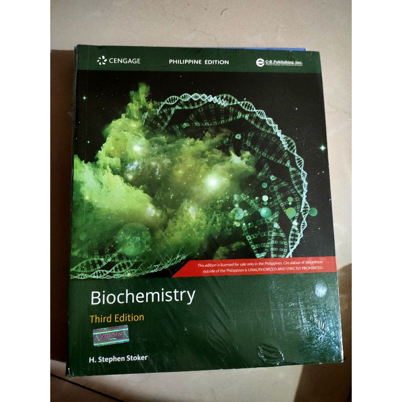 Biochemistry By Stephen Stoker 3rd Edition Shopee Philippines