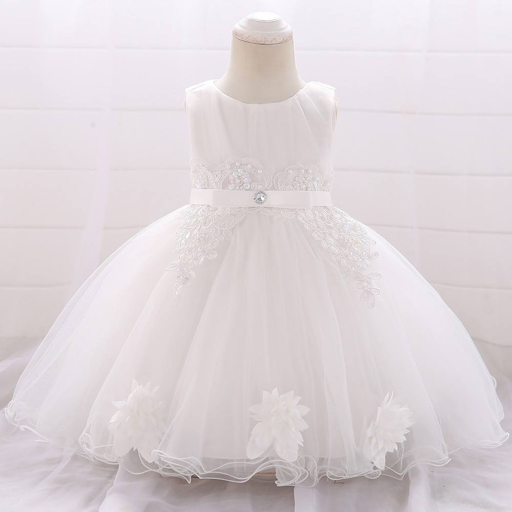 baby pink flower girl dress